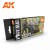 AK 3rd Generation Acrylic Modern Woodland and flecktran Camouflage COLOR SET 6X17 ml AK11632